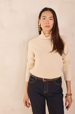 Jersey cuello vuelto 100% lana CELESTIN;${refinementColor}