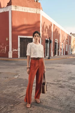 FLAUBERT wide pants;${refinementColor}