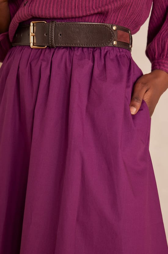 BRUNE cotton skirt;${refinementColor}