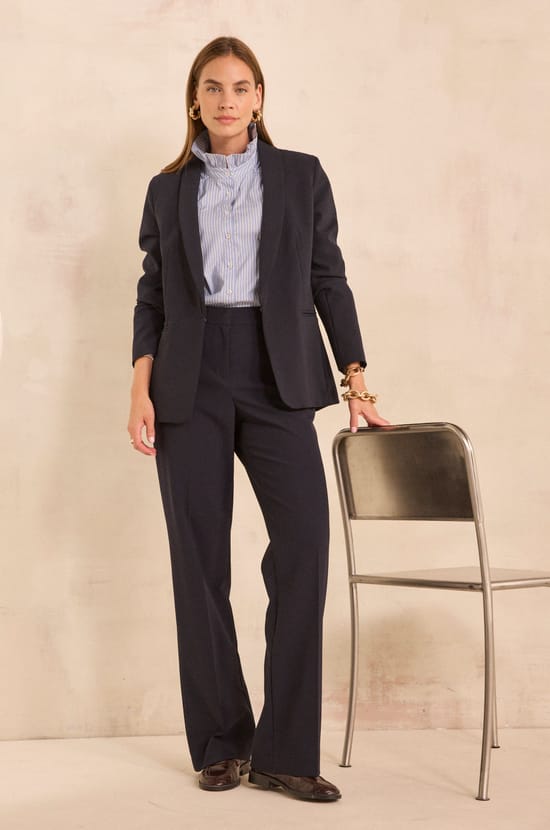LOUISON wide marine pants;${refinementColor}