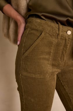 NALLA Corduroy Chino Pants;${refinementColor}