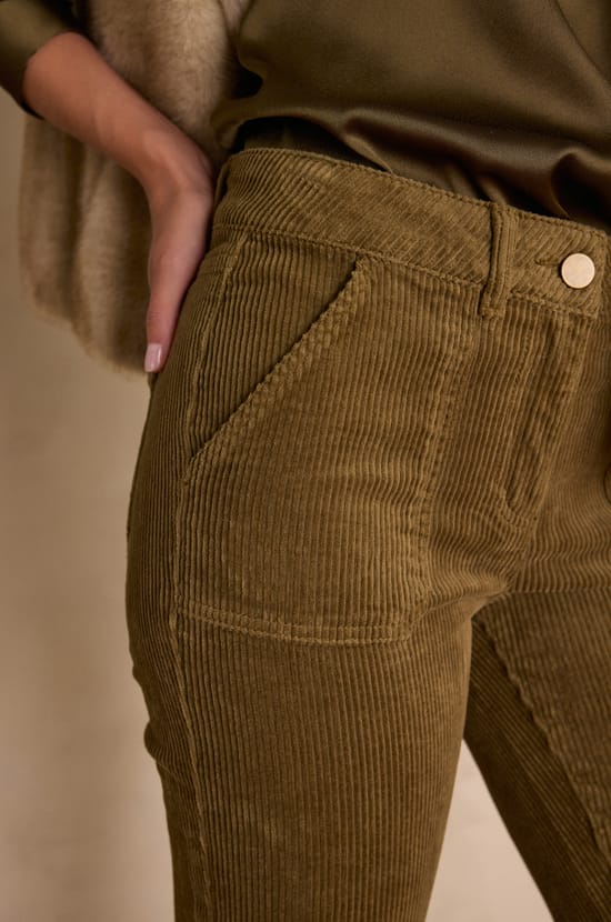 NALLA corduroy chino trousers;${refinementColor}