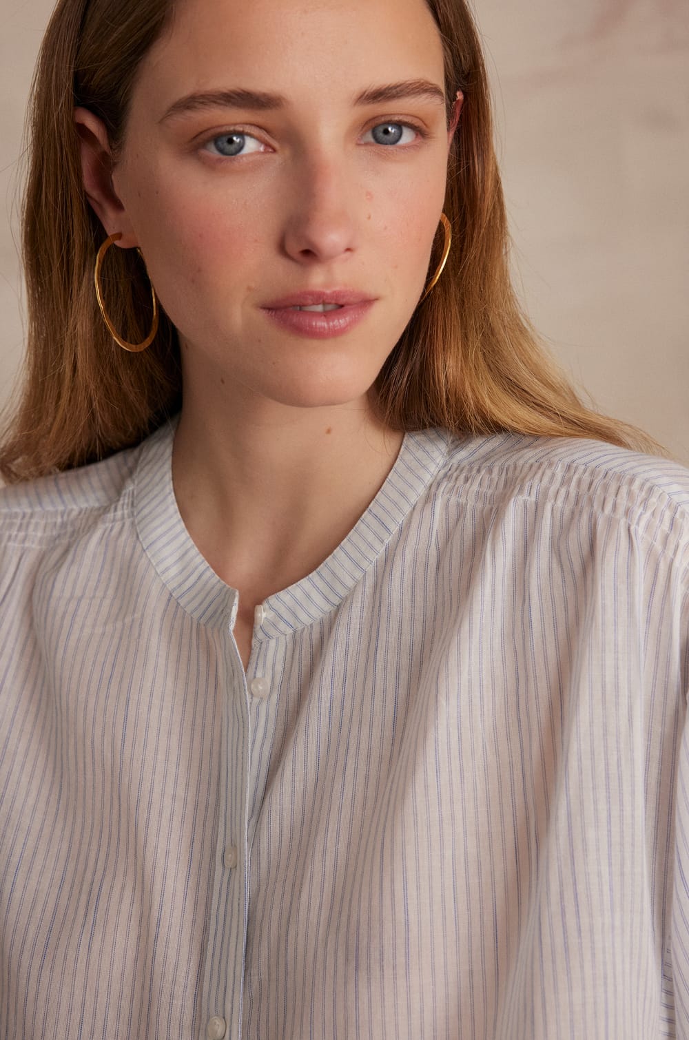 BLISS blouse in 100% cotton;${refinementColor}