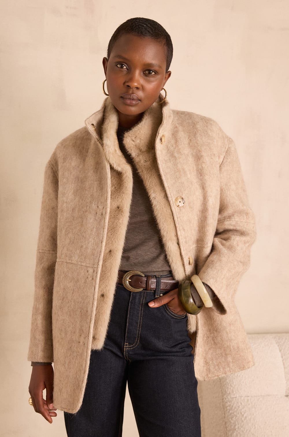 LAMIA wool coat;${refinementColor}