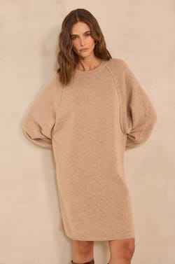 Princess cashmere sweater dress;${refinementColor}