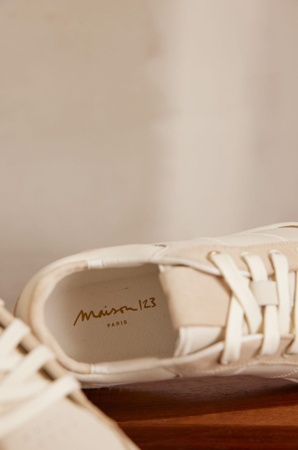 VELORA leather trainers;${refinementColor}