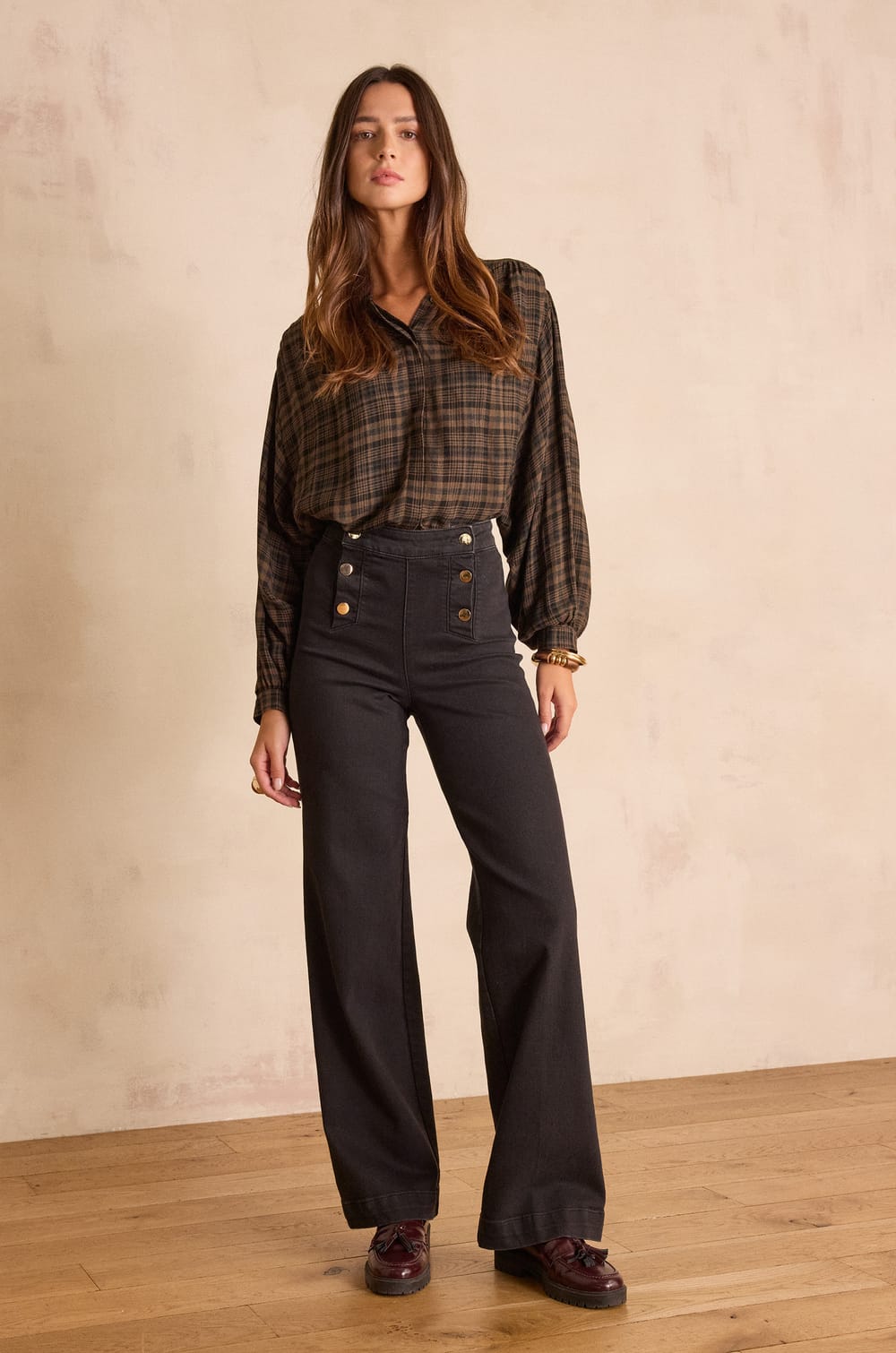 OXAN cotton jeans;${refinementColor}