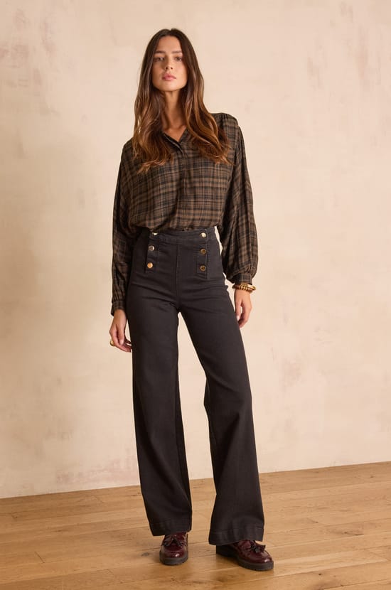 OXAN cotton jeans;${refinementColor}