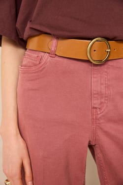 ROSIE cropped straight pants;${refinementColor}