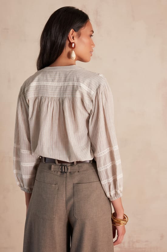 Blouse SALOME en coton;${refinementColor}