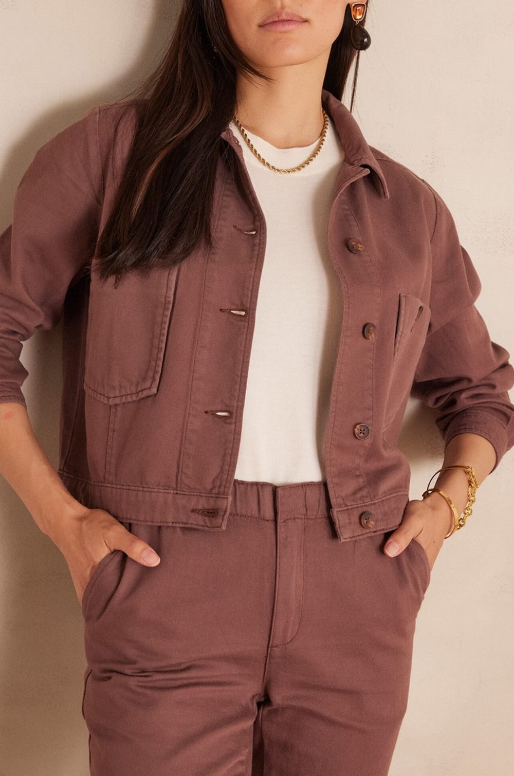 Veste CASTILLE en coton;${refinementColor}