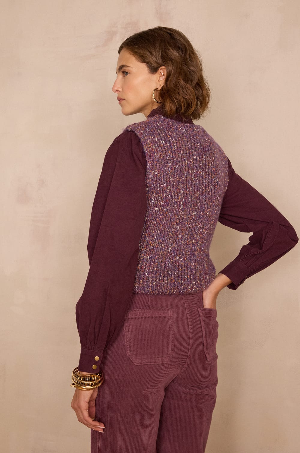 BOLTON sleeveless jumper;${refinementColor}