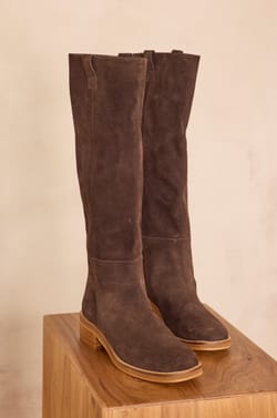 ROMANE leather boots;${refinementColor}