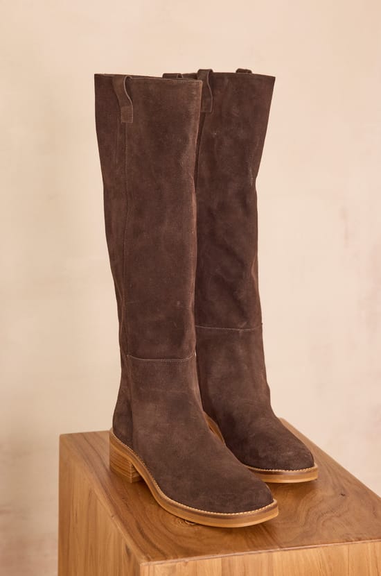 ROMANE leather boots;${refinementColor}