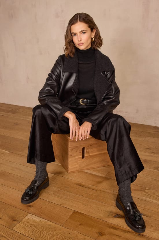 MARTA cotton velvet trousers;${refinementColor}