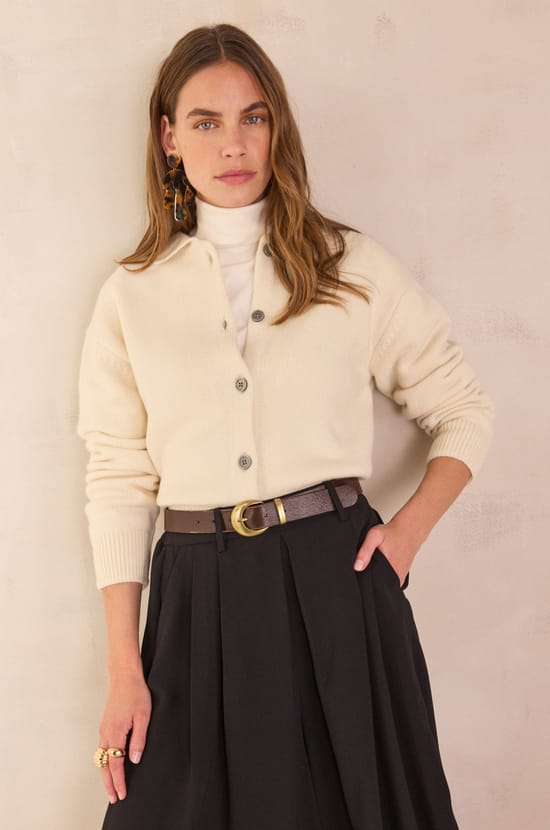 Wool cardigan with long sleeves PETER;${refinementColor}