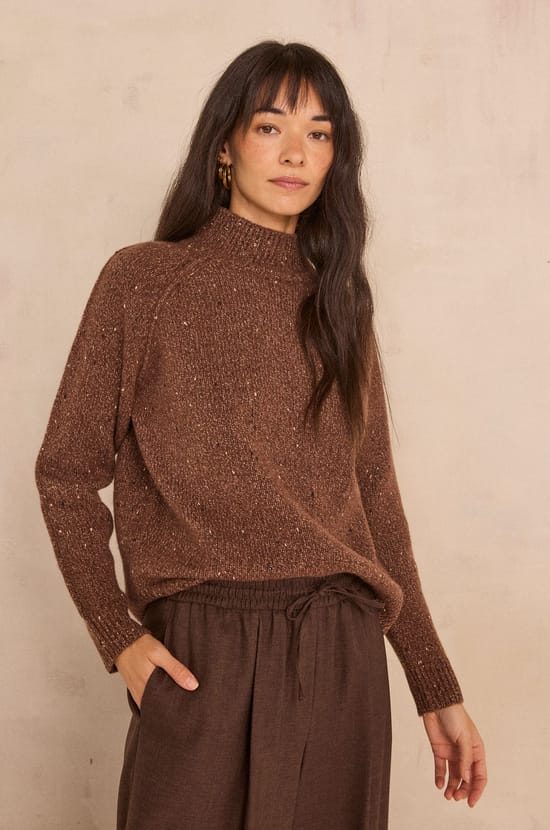 ADAMO mixed wool and cashmere sweater;${refinementColor}