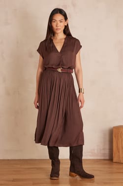 CRYSTAL pleated skirt;${refinementColor}