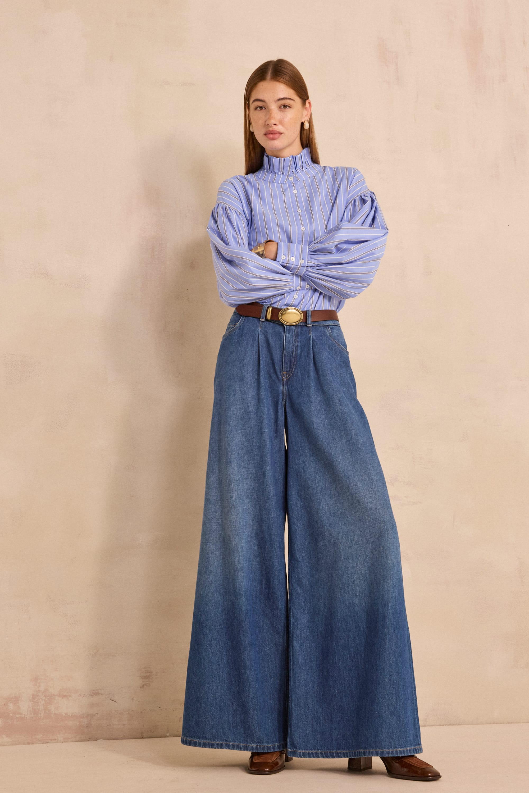 Jean wide leg ROMEO woman | DARK INDIGO | Maison 123