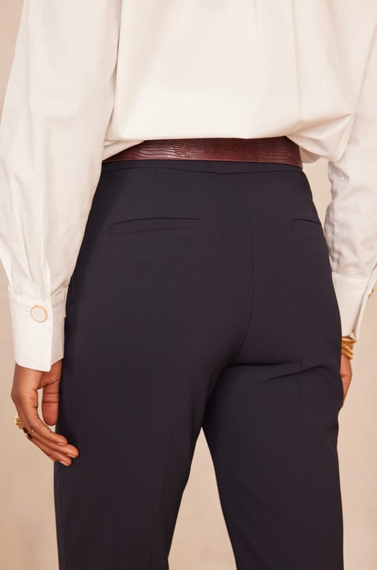 LARA cigarette tailored trousers;${refinementColor}