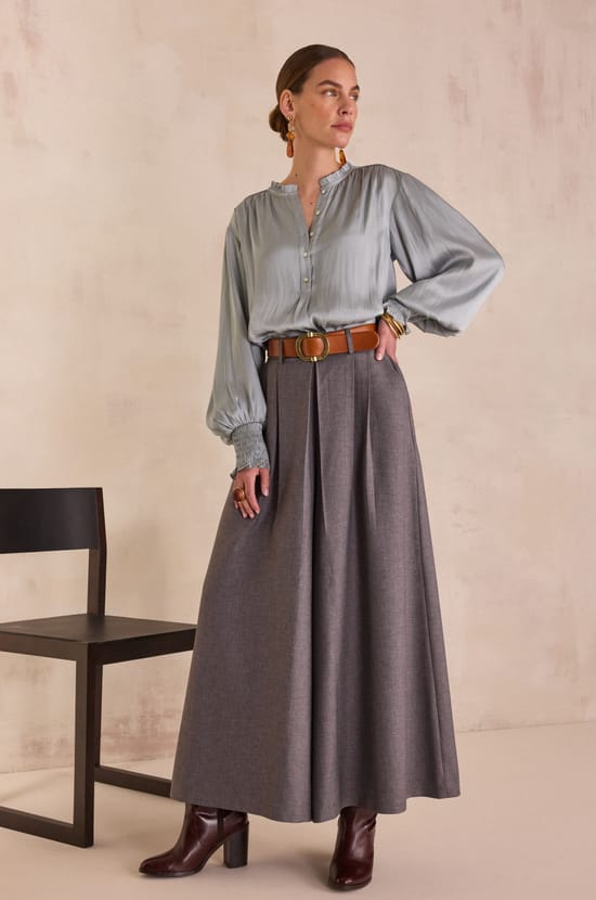 TATIANA wide-leg trousers;${refinementColor}
