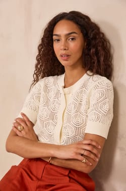 Short sleeve cotton vest PLUME;${refinementColor}