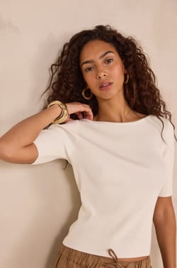 Short sleeve top PEGGY;${refinementColor}