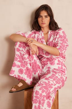 Pantalon PRINCE en coton;${refinementColor}