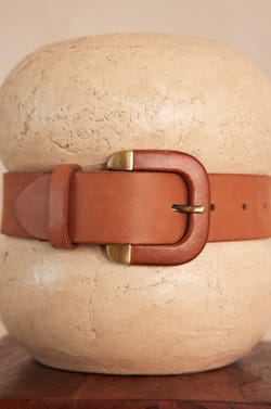 Ceinture NICOLAS en cuir;${refinementColor}