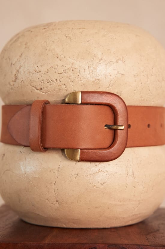 Ceinture NICOLAS en cuir;${refinementColor}