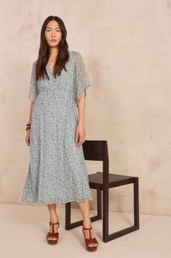 Robe droite &agrave; imprim&eacute; BALMA;${refinementColor}