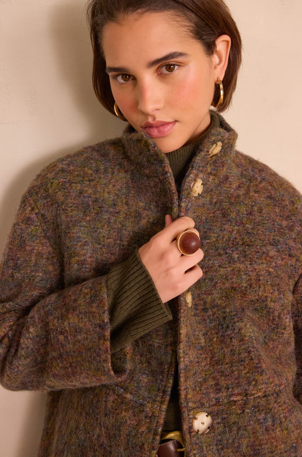 LAMIA wool coat;${refinementColor}