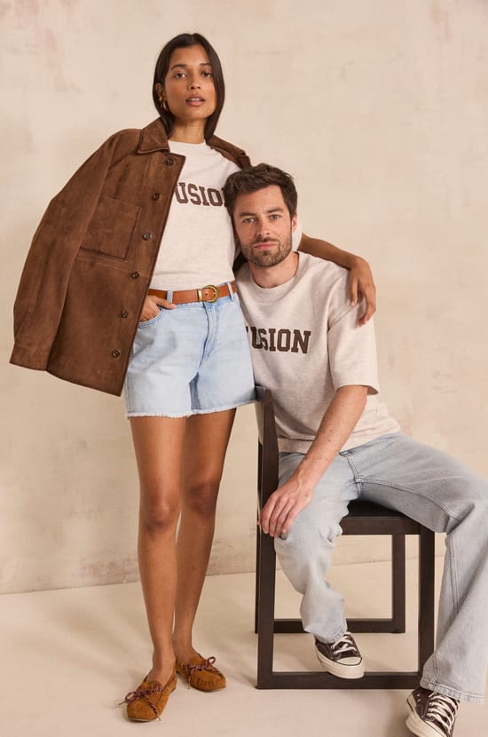 Short-sleeve unisex sweatshirt ENVOUTANT;${refinementColor}