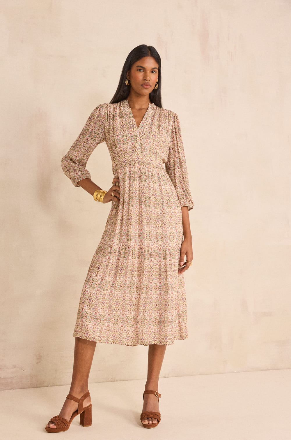 Robe droite imprim&eacute;e RANIA;${refinementColor}