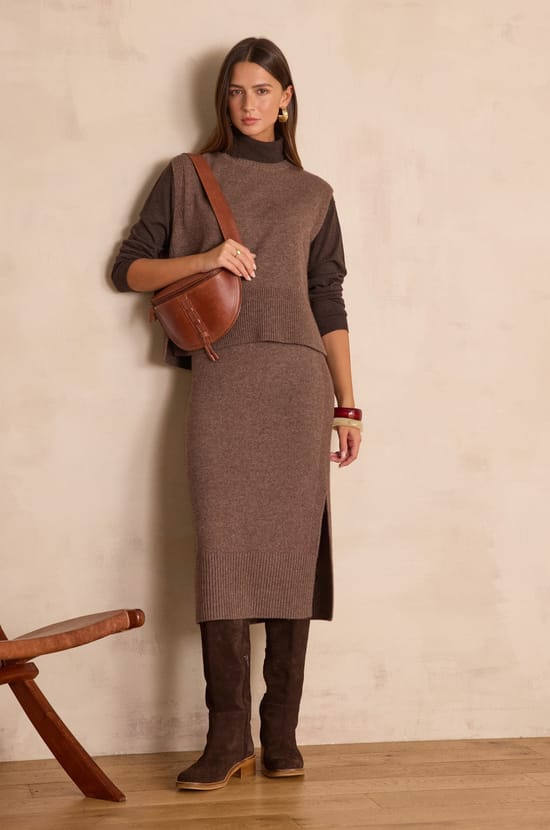 EMILIE long wool skirt;${refinementColor}