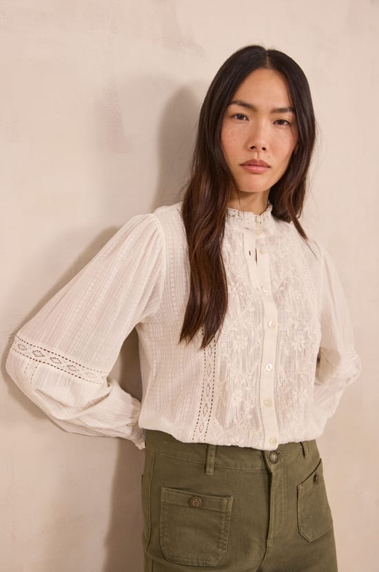 MAE wide cotton blend pants;${refinementColor}