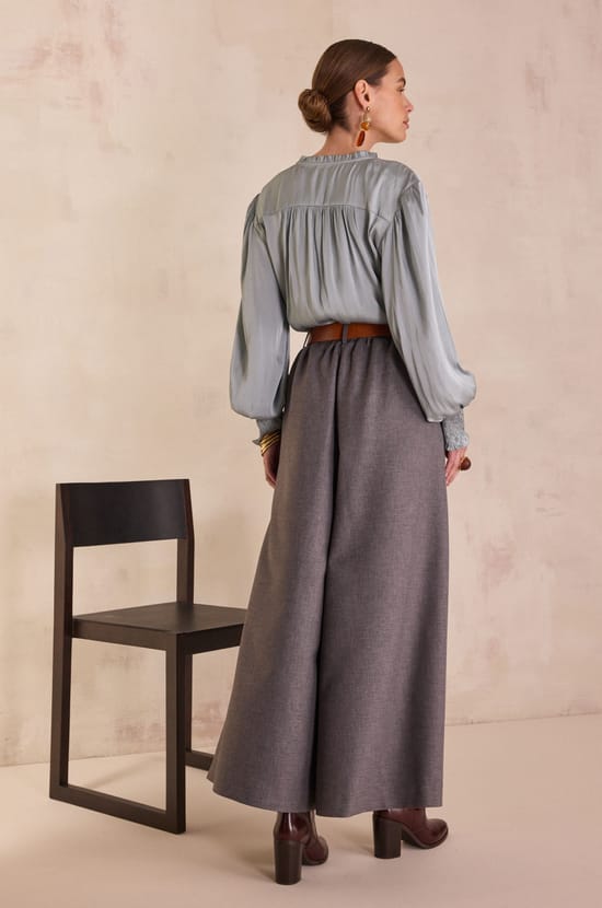 TATIANA wide-leg trousers;${refinementColor}