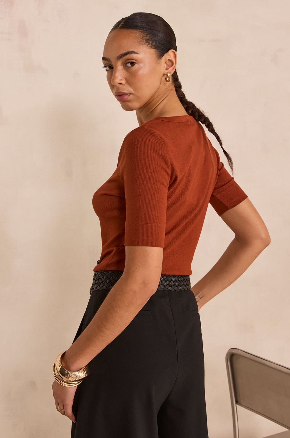 LANA short-sleeve T-shirt;${refinementColor}