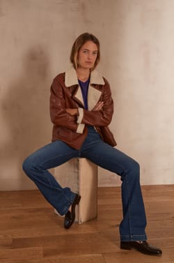 Bomberjacke aus Leder FOLIO;${refinementColor}