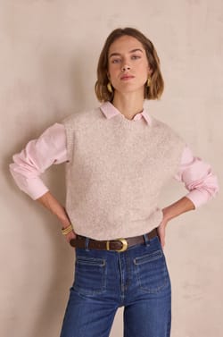 PAWEL sleeveless sweater;${refinementColor}