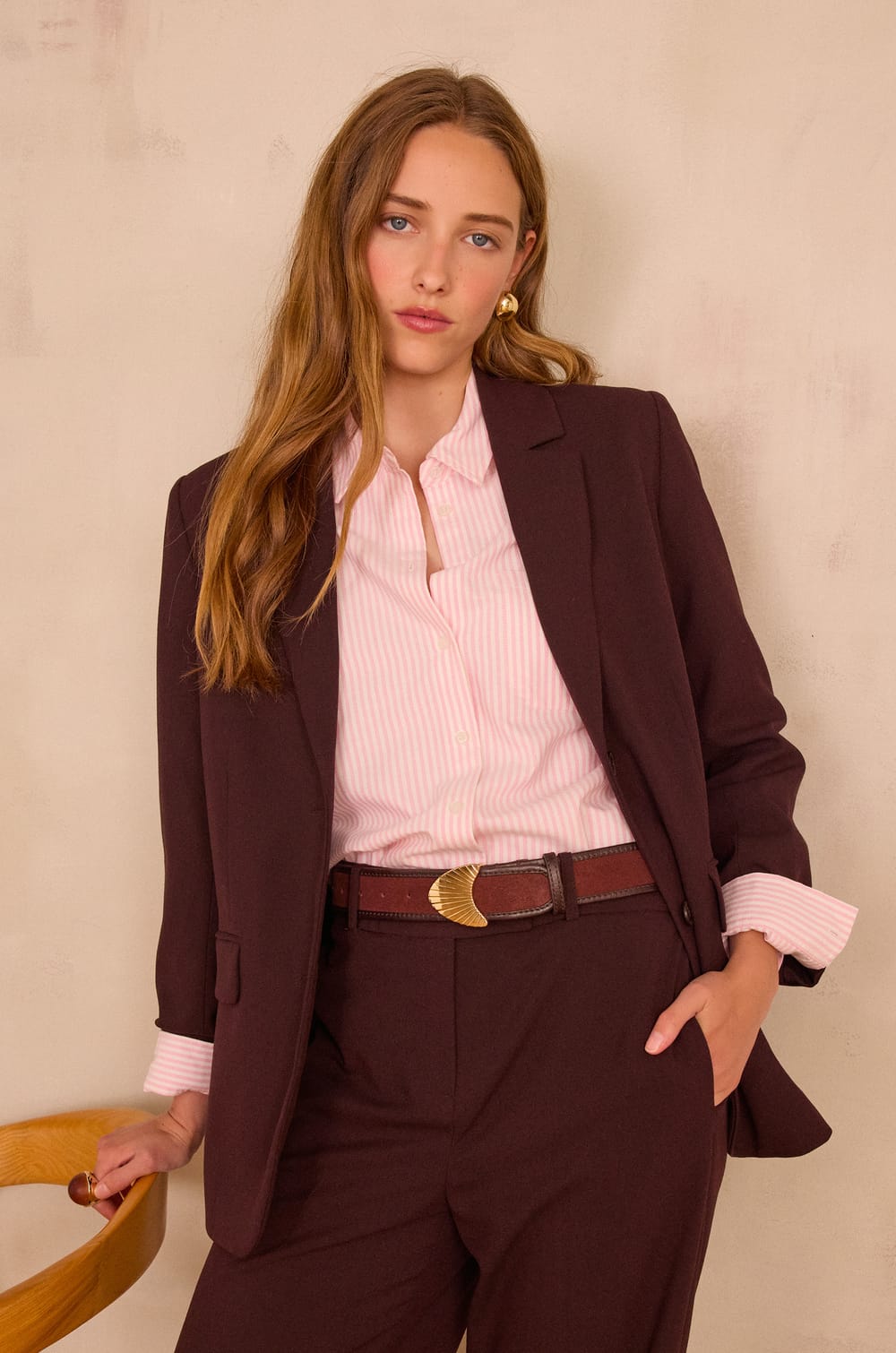 PEYTON tailored jacket;${refinementColor}