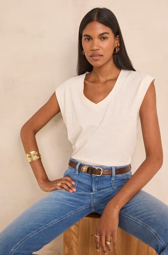 DELYA cotton T-shirt;${refinementColor}