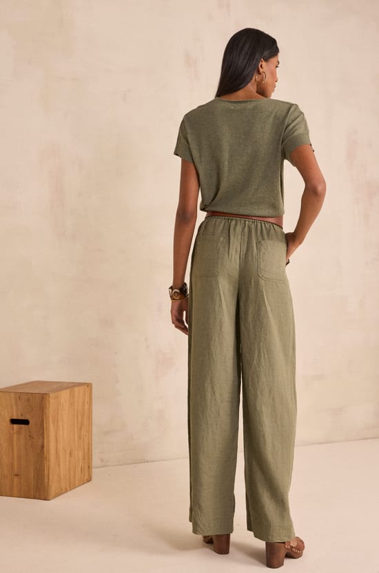 Loose linen pants TERRY;${refinementColor}