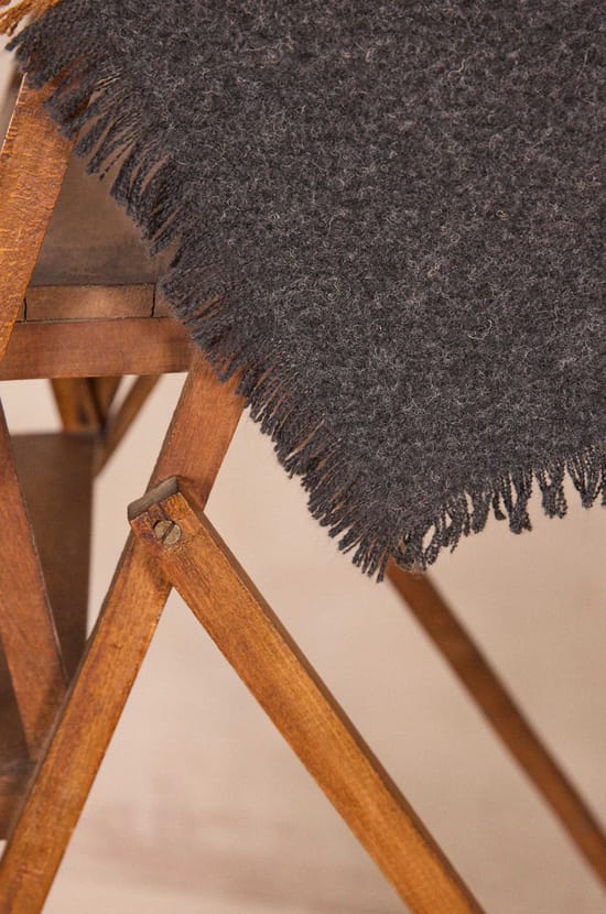 &Eacute;charpe anthracite en laine m&eacute;lang&eacute;e RAPHAEL;${refinementColor}