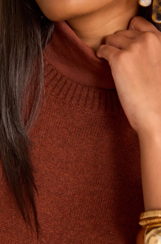 Robe pull sans manches en laine RAPHAELLE;${refinementColor}