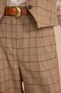Checkered Wide Pants FLAUBERT;${refinementColor}
