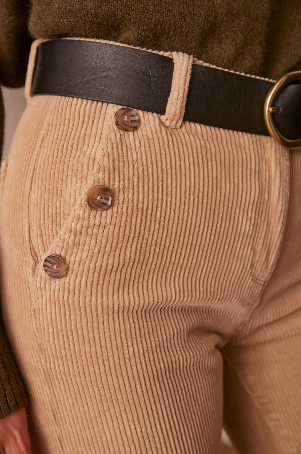 Pantalon flare NINON;${refinementColor}
