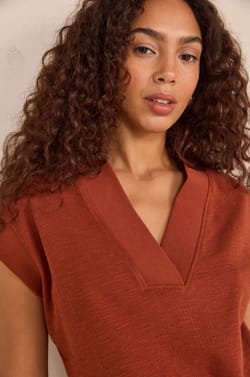 Short sleeve cotton T-shirt LYS;${refinementColor}