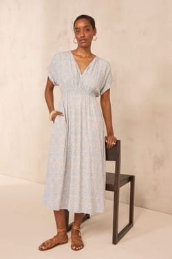 Printed wrap dress DREAM;${refinementColor}