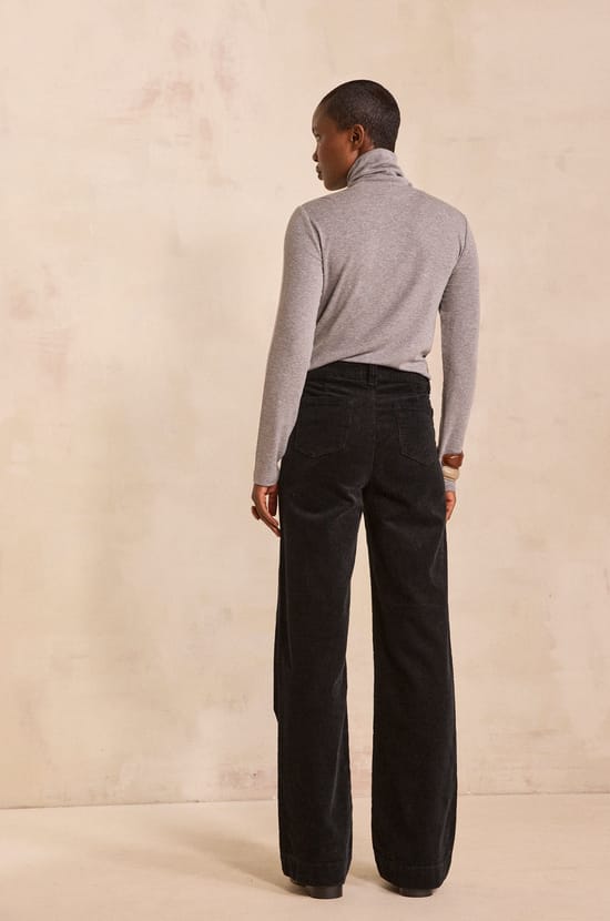 Wide corduroy pants ANAIS;${refinementColor}